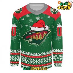 Minnesota Wild Merry Christmas 2024 Custom Hockey Jersey