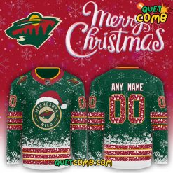 Minnesota Wild Merry Christmas 2024 Limited Edition Custom Jersey