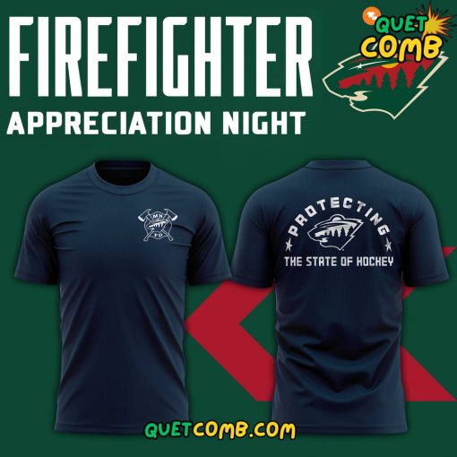 Minnesota Wild x Firefighter Appreciation Night 2024 Limited Edition Tee