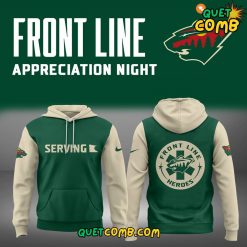 Minnesota Wild x Front Line Appreciation Night 2025 Limited Edition Green Hoodie