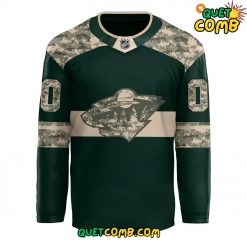 Minnesota Wild x Military Appreciation Night 2024 Custom Jersey