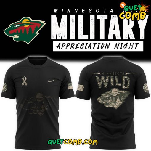 Minnesota Wild x Military Appreciation Night 2024 T-shirt