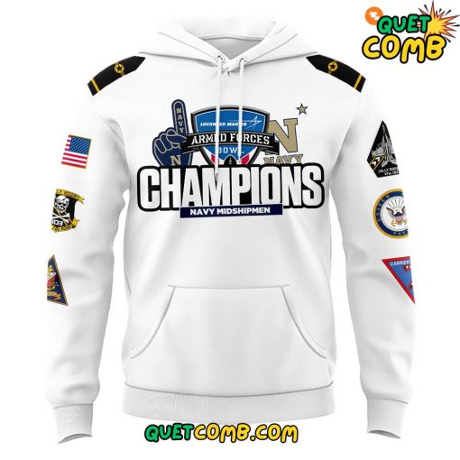 Navy Midshipmen x Armed Forces Bowl Champions Limited Edition Hoodie