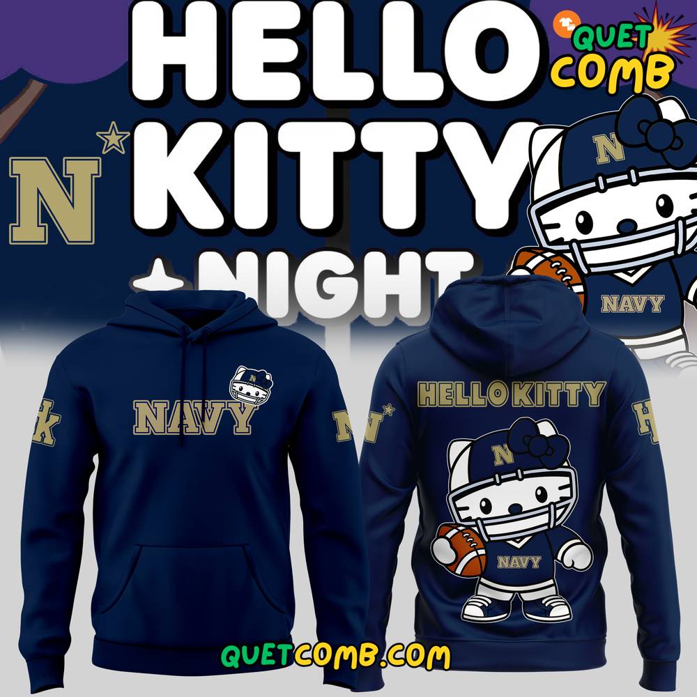 Navy Midshipmen x Hello Kitty 2024 Limited Edition Hoodie