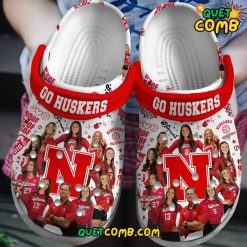 Nebraska Cornhuskers Womens Volleyball 2024 Red Crocs