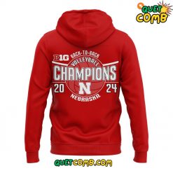 Nebraska Huskers BacktoBack Big Ten Womens Champions Hoodie