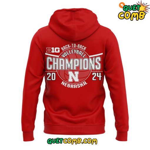 Nebraska Huskers Back-to-Back Big Ten Women’s Champions Hoodie