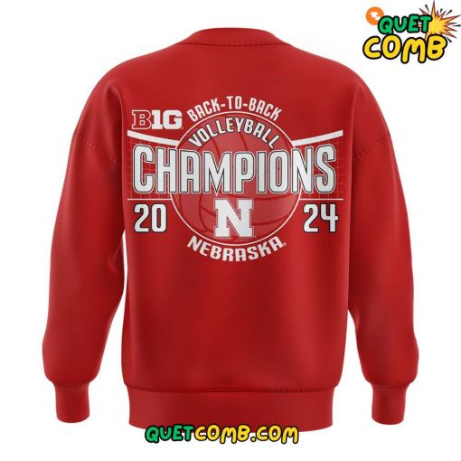 Nebraska Huskers Back-to-Back Big Ten Women’s Champions Sweatshirt