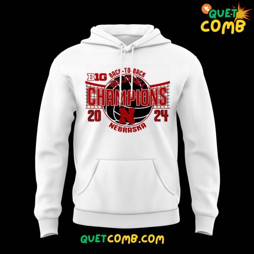 Nebraska Huskers Back-to-Back Big Ten Women’s Champions White Hoodie