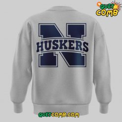 Nebraska Huskers Bad Boy Mowers Pinstripe Bowl 2024 Grey Sweatshirt