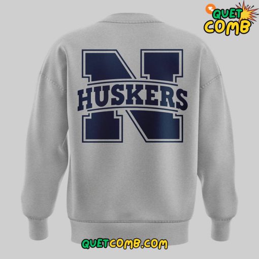 Nebraska Huskers Bad Boy Mowers Pinstripe Bowl 2024 Grey Sweatshirt