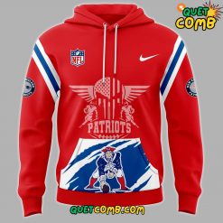 New England Patriots 2024 Throwback Threads Limited Edition Red Hoodie