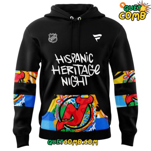 New Jersey Devils Hispanic Heritage Night 2024 Black Hoodie