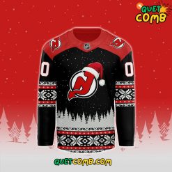 New Jersey Devils Merry Christmas 2024 Custom Hockey Jersey