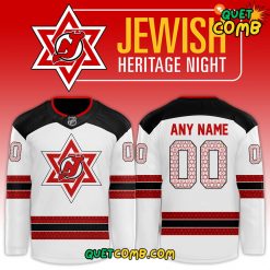 New Jersey Devils x Jewish Heritage Night 2024 Custom Jersey