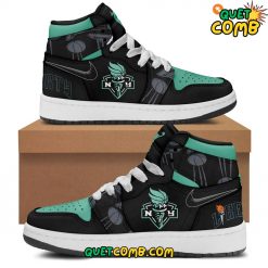 New York Liberty WNBA Finals Champions 2024 Black Air Jordan 1 Sneaker