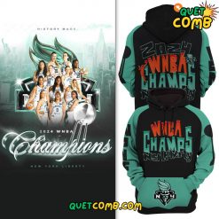 New York Liberty WNBA Finals Champions 2024 Black Hoodie