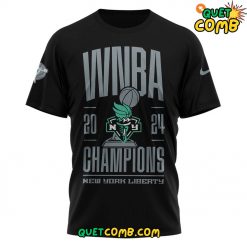 New York Liberty WNBA Finals Champions 2024 Black Tee