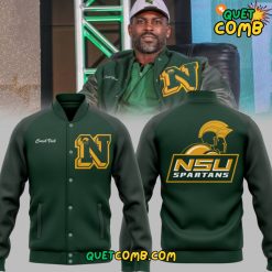 Norfolk State Football “Coach Vick” Limited Edition Green Baseball Jacket