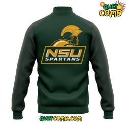 Norfolk State Football Coach Vick Limited Edition Green Baseball Jacket