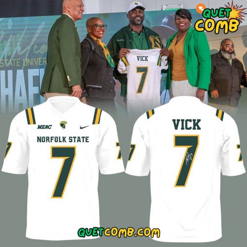 Norfolk State Football “Coach Vick” Limited Edition White Football Jersey