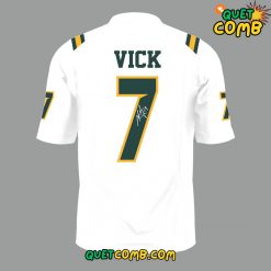 Norfolk State Football Coach Vick Limited Edition White Football Jersey