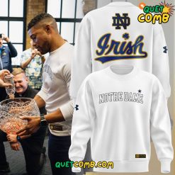 Notre Dame Fighting Irish x Marcus Freeman 2024 Limited Edition White Sweatshirt