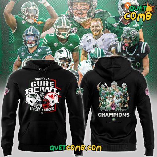 Ohio Bobcats x Cure Bowl Champions 2024 Limited Edition Black Hoodie