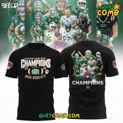 Ohio Bobcats x StaffDNA Cure Bowl Champions 2024 Black T-shirt