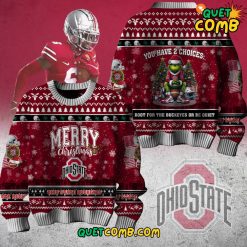 Ohio State Buckeyes Merry Christmas 2024 Limited Edition Sweater