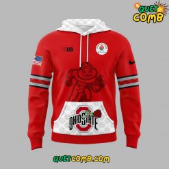 Ohio State Buckeyes Rose Bowl Game 2025 Red Hoodie