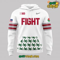 Ohio State x Rose Bowl 2025 White Hoodie