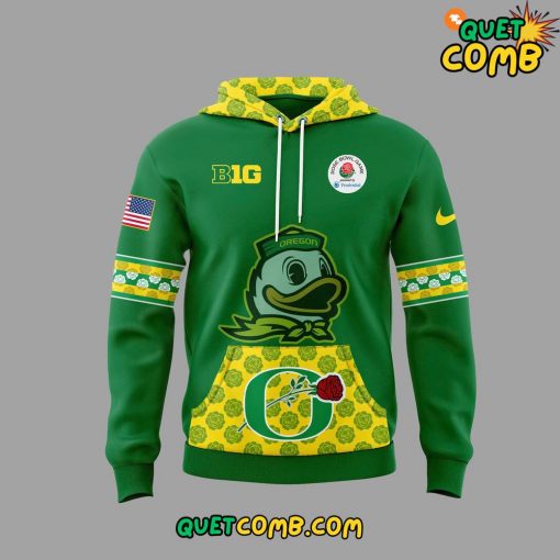 Oregon Duck x Rose Bowl Game 2025 Playoff Limited Edition Green Hoodie