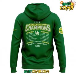 Oregon Ducks x Big Ten Football Conference Championship 2024 Green Hoodie