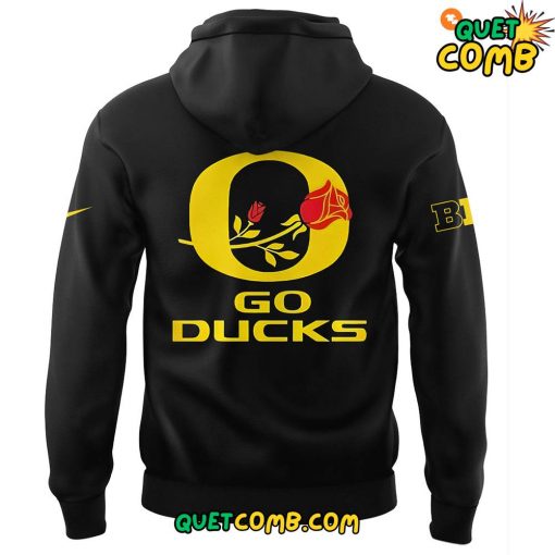 Oregon Ducks x Rose Bowl Game 2025 Limited Edition Black Hoodie