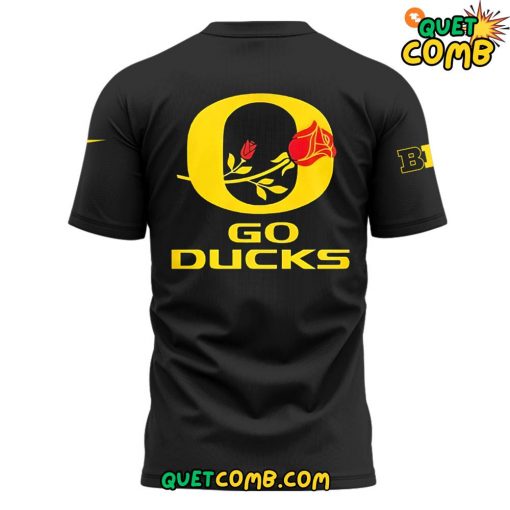 Oregon Ducks x Rose Bowl Game 2025 Limited Edition Black Tee