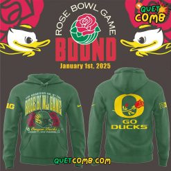 Oregon Ducks x Rose Bowl Game 2025 Limited Edition Green Hoodie