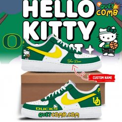 Oregon Ducks x Hello Kitty 2024 Air Force 1 Sneakers