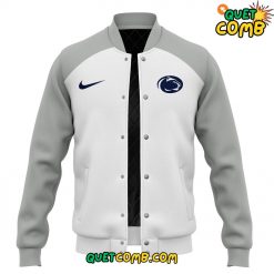 Penn State Nittany Lions x James Franklin 2024 Limited Edition Grey Baseball Jacket