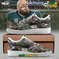 Philadelphia Eagles ” If Not Me Them Who” Camo Air Force 1 Sneakers