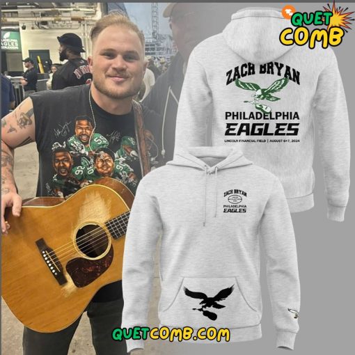 Philadelphia Eagles x Zach Bryan Limited Edition Grey Hoodie