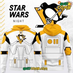 Pittsburgh Penguins x Star Wars 2024 Limited Edition White Hoodie