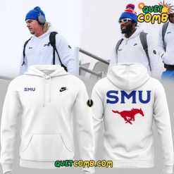 SMU Mustangs Play Offs 2024 Limited Edition White Hoodie