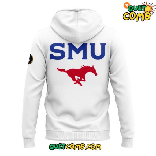 SMU Mustangs Play Offs 2024 Limited Edition White Hoodie