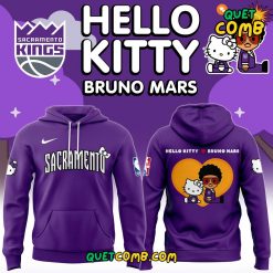 Sacramento Kings x Bruno Mars and Hello Kitty 2024 Limited Edition Hoodie