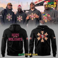 San Francisco 49ers Hope for the Holidays 2024 Limited Edition Black Hoodie