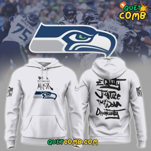 Seattle Seahawks Be A Change Maker NFL Grey Hoodie