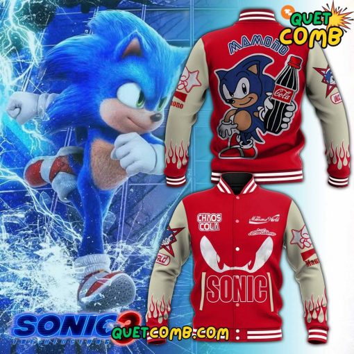 Sonic the Hedgehog x Cola Limited Edition 2024 Red Baseball Jacket