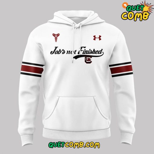 South Carolina Gamecocks “Job’s Not Finished” 2024 Limited Edition White Hoodie