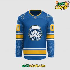 St. Louis Blues Star Wars Night 2024 Custom Blue Hockey Jersey